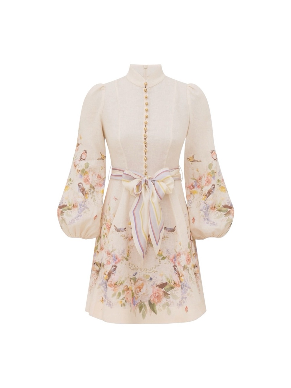 Zimmerman Valiant Button Mini Dress Size0